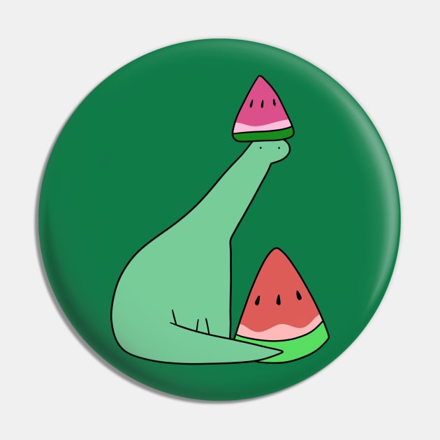 Watermelon Long Neck Dino Pin by saradaboru