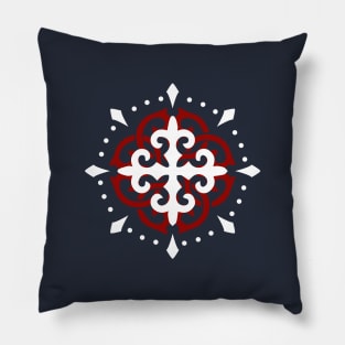 Ornamental Slavic cross Pillow