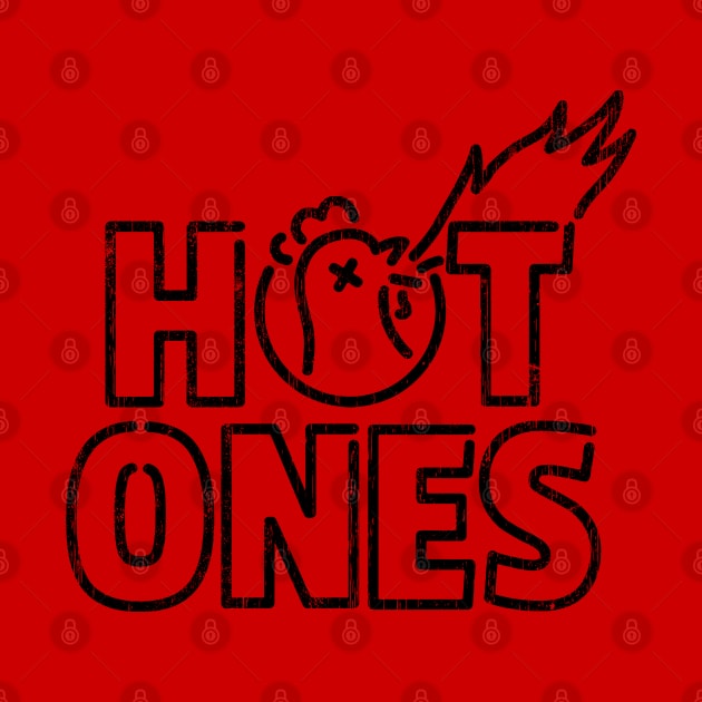 Hot Ones Black Vintage by Super Cell Art