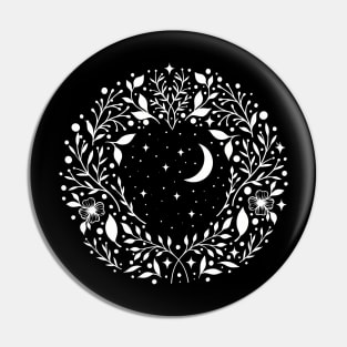 Night Garden Circle Pin