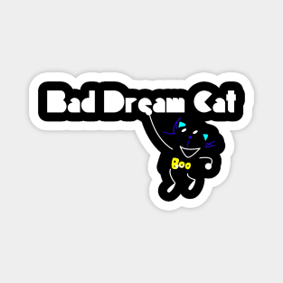 Bad Dream Cat Logo (Black) Magnet