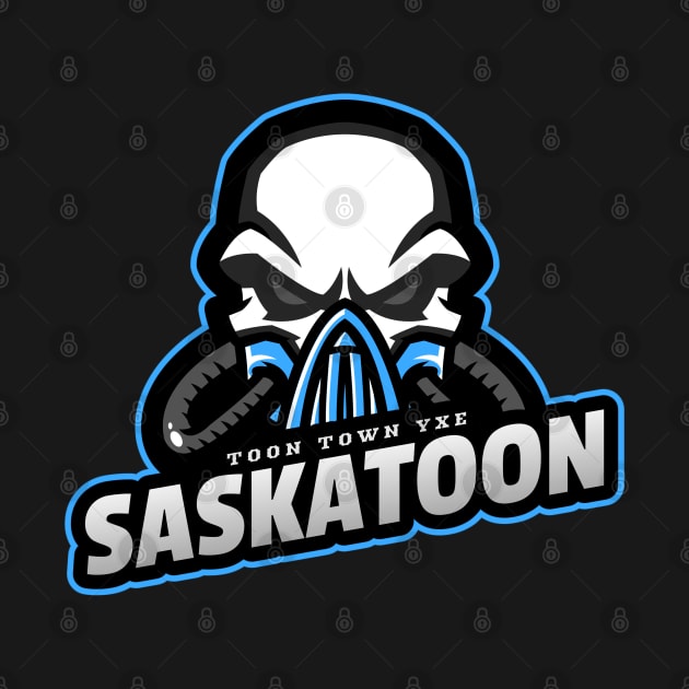 Masked Resilience Saskatoon Skull Logo by Stooned in Stoon