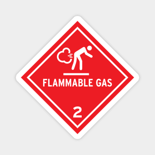 Flammable Gas Warning Magnet