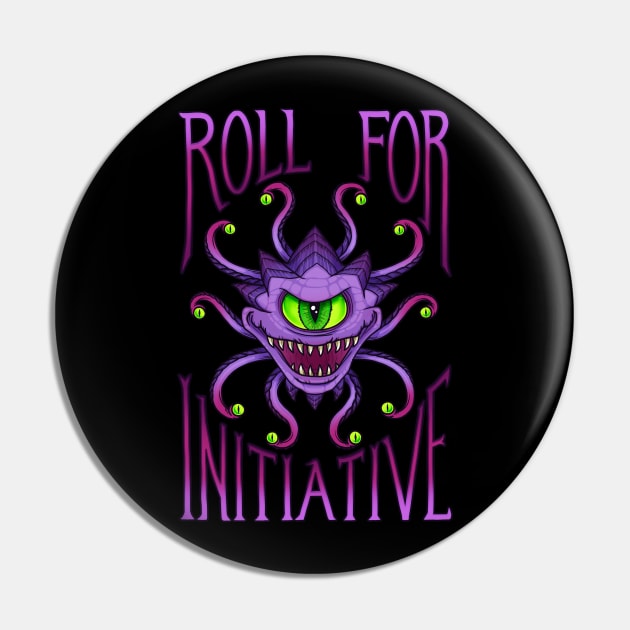 Roll for Initiative Pin by katymakesthings