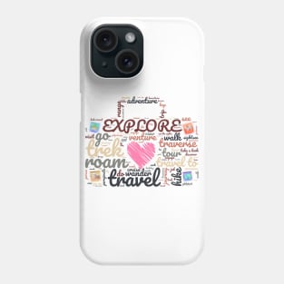 Explore - well travelled suitcase Phone Case