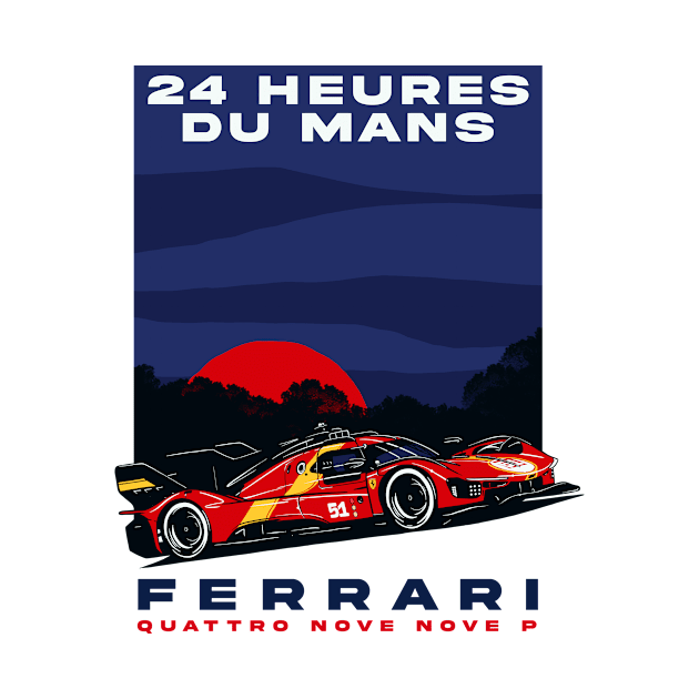 Ferrari 499P Le Mans by Camille De Bastiani