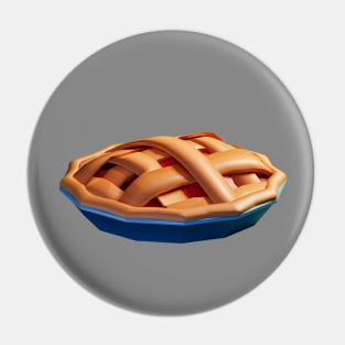 Pie - Low poly delicious home baked pie Pin