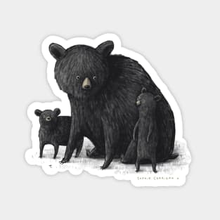 Black Bear Family Magnet