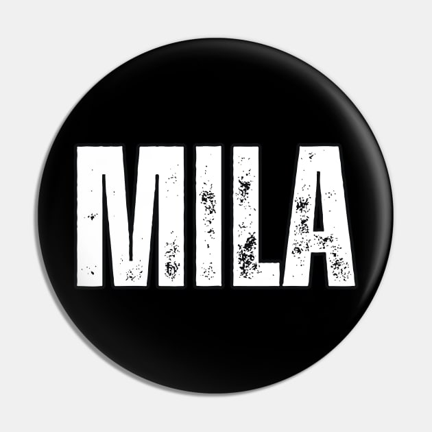 Mila Name Gift Birthday Holiday Anniversary Pin by Mary_Momerwids