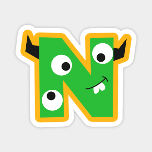 N Letter Magnet