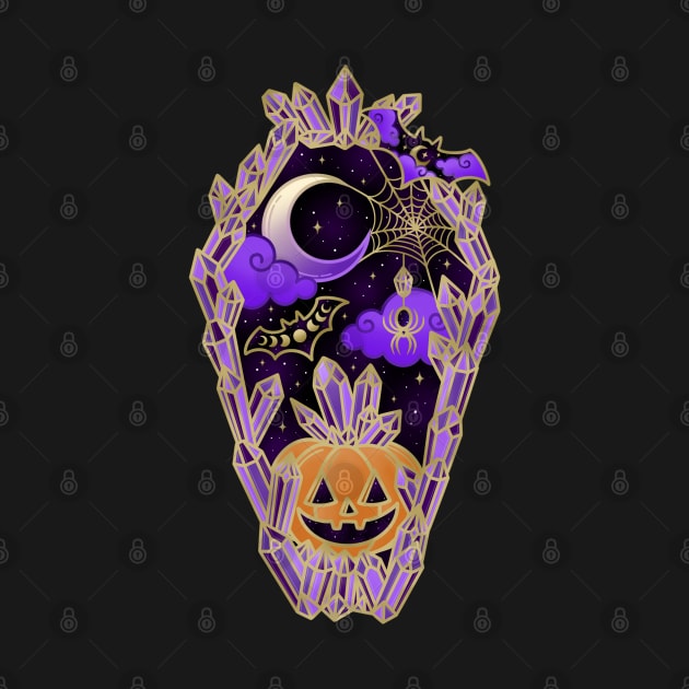 Halloween Crystal Coffin by moonstruck crystals