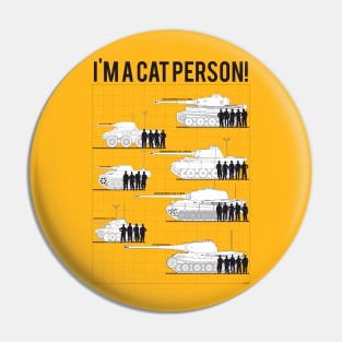 Im a cat person (7 German steel cats) Pin