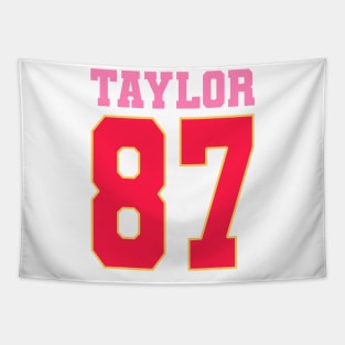 Pink Numbers Taylor 87 Tapestry