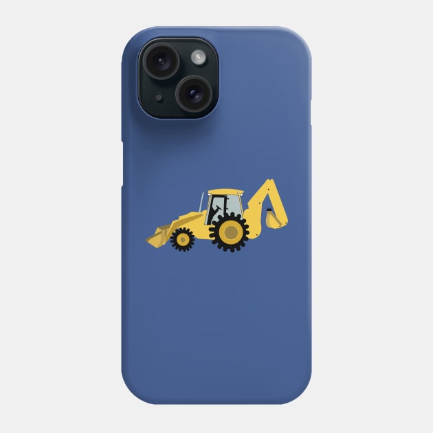 Construction Backhoe Digger Phone Case by JessDesigns