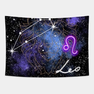 Leo Lion Zodiac Sign Astrology Tapestry