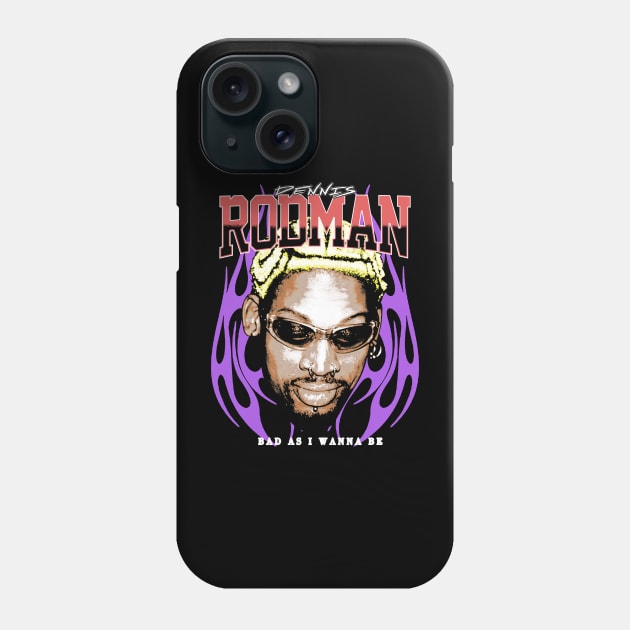 DENNIS RODMAN Phone Case by SAVOURCO28