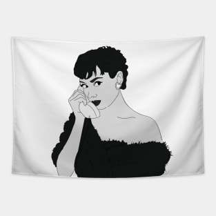 Black and White Tapestry