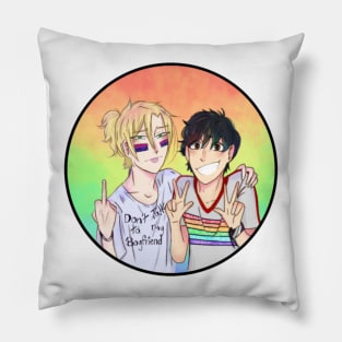 Ash and Eiji Pride Pillow