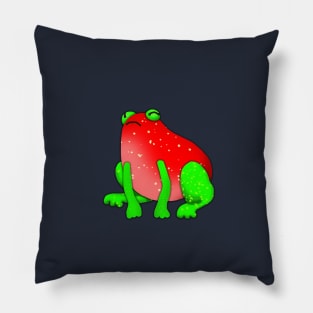 Strawberry Frog Pillow