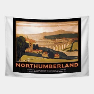 Vintage British Rail Travel Poster: Northumberland Tapestry