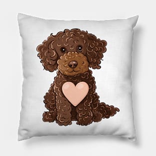 Valentine Poodle Shaped Chocolate Pillow