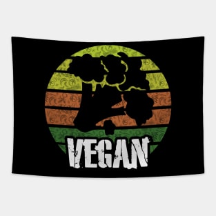 Vegan Retro Broccoli Tapestry