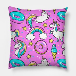 Rainbow unicorn magical gift Pillow