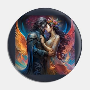 Dark Fairytale: Angelic Demonic Embrace Pin