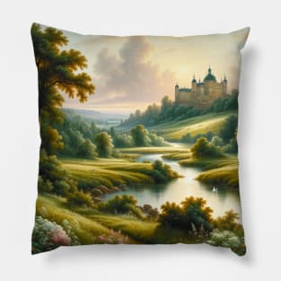 Twilight Sonata: Echoes of a Forgotten Realm Pillow