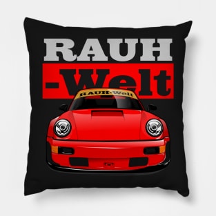 Rauh Welt Begriff Red Pillow