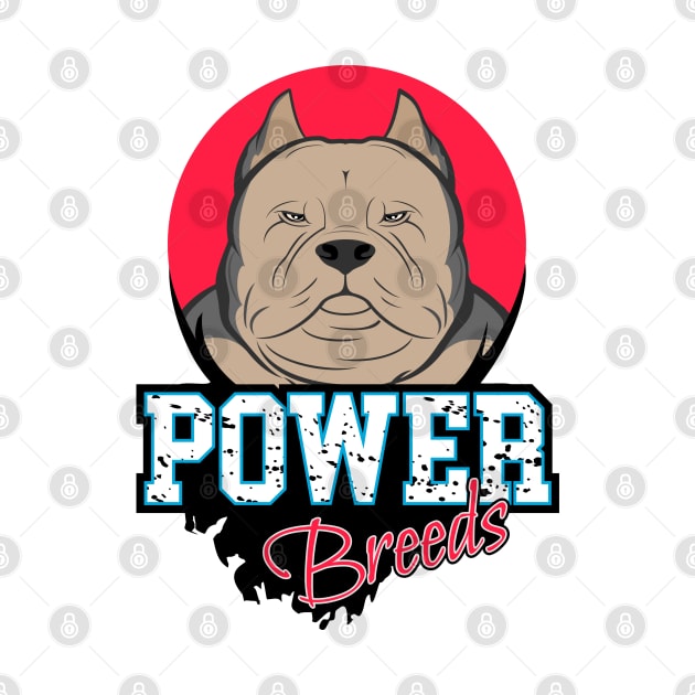 American Bully Fawn Power Breeds by VISUALUV