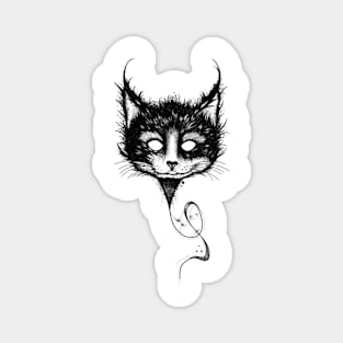 Evil Cat Balloon (black version) Magnet