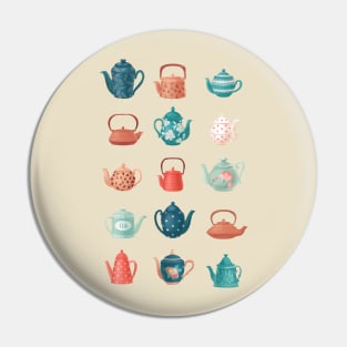 Tea Pots Pin