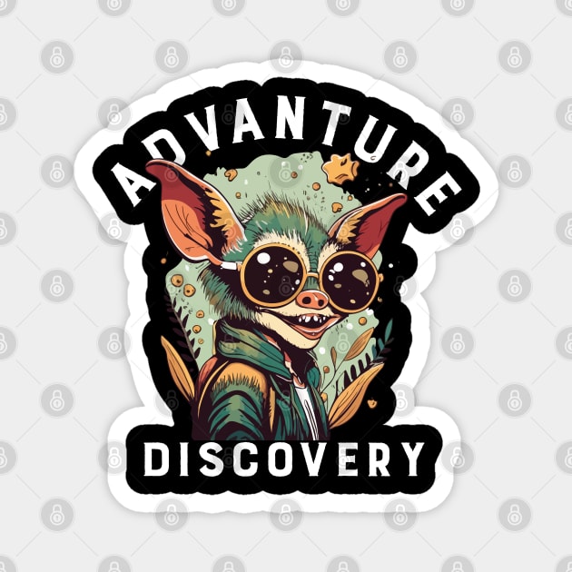 mogwai, funny adventure Magnet by whatyouareisbeautiful