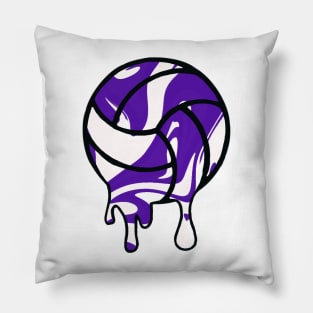 Melting volleyball Pillow