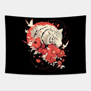 white tiger Tapestry