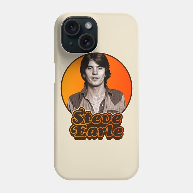 Retro Steve Earle Tribute Phone Case by darklordpug