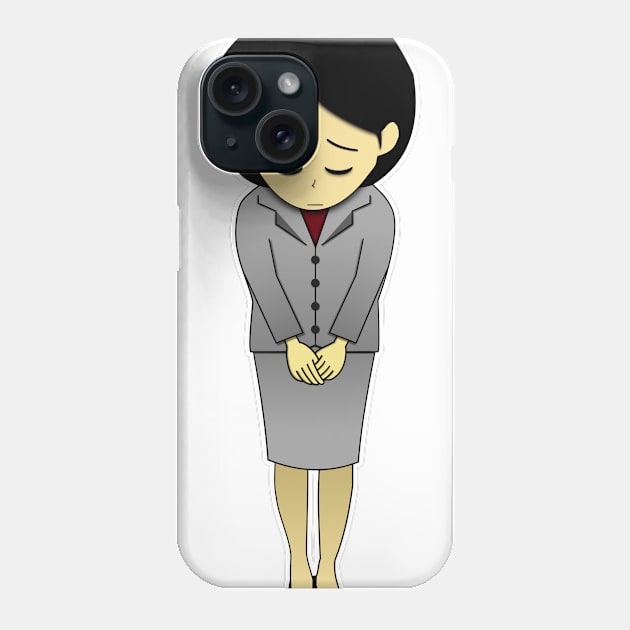 bow japanese woman 令和 Reiwa ra Japan new emperor Phone Case by PaintvollDesigns