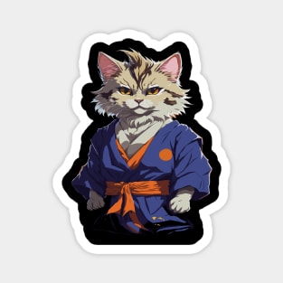 cat martial arts Magnet