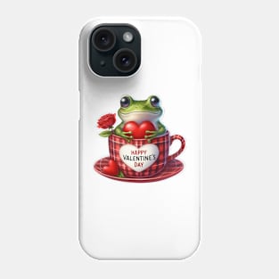 Valentine Frog In Tea Cup Phone Case