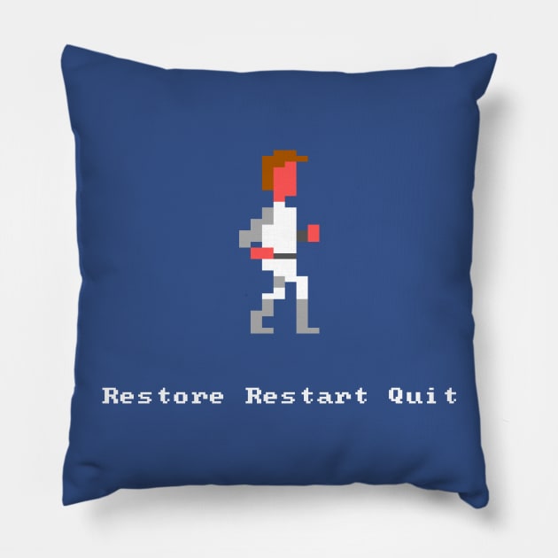 Restore Restart Quit Pillow by sipla