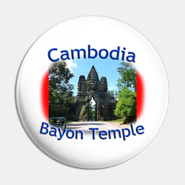 Bayon Temple in Angkor Wat Pin by TouristMerch