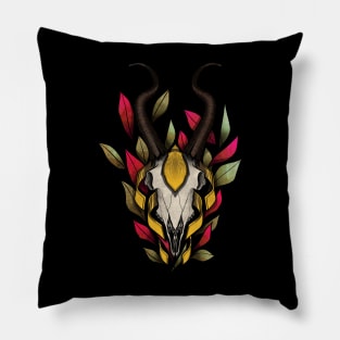 golden goat warrior carcass Pillow