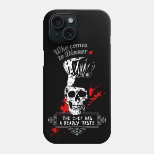 Skull Chef-Culinary-Cookery-Humor-Ironic Phone Case