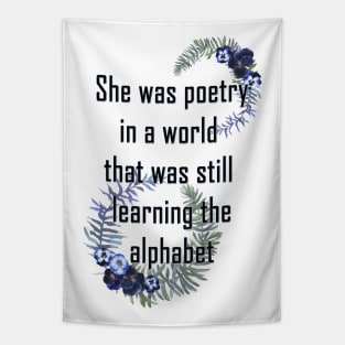 She was poetry Tapestry