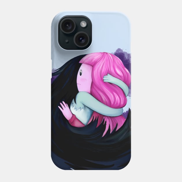 Bubbline Hug (from episode 'come along with me' - Adventure Time) Phone Case by art official sweetener