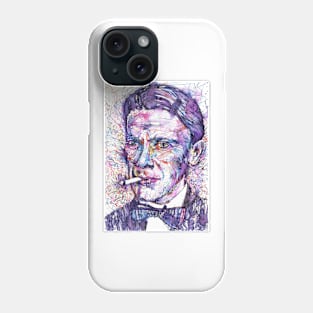 MIKHAIL BULGAKOV - watercolor portrait Phone Case