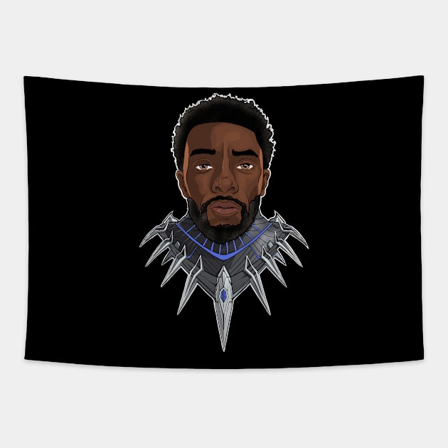 Chadwick Boseman - Black Panther Tapestry by richardsondesignsyyc