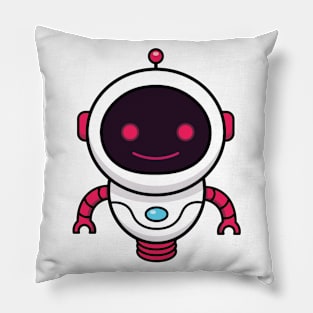 Cute Robot With Circle Head Pillow