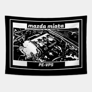 Mazda Miata MX-5 ND ENGINE (Black Version) Tapestry